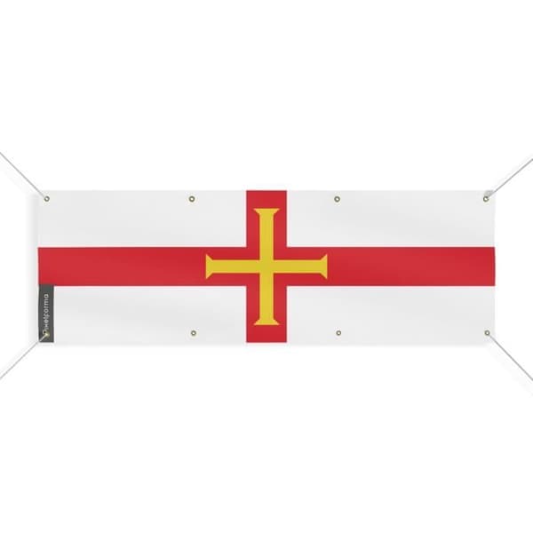 Guernseyn lippubanneri 8 silmukkaa 60x180 cm