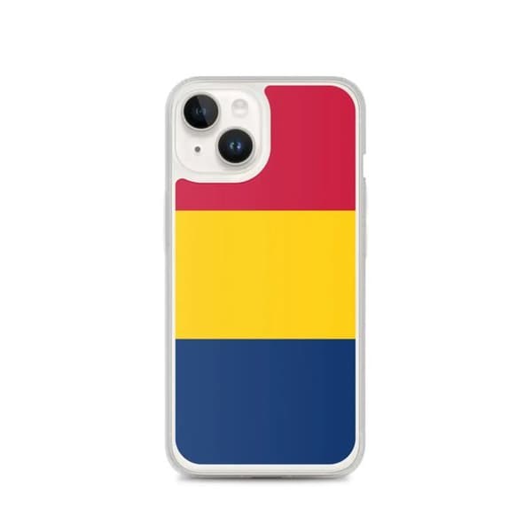 Telefonfodral Chad-flagga - iPhone 14 Flerfärgad