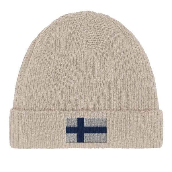 Bonnet Flag Finland i Beige Beige