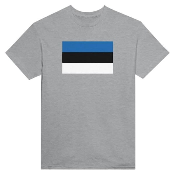 Estonia Flag T-shirt i grå farve Grå XXXXL