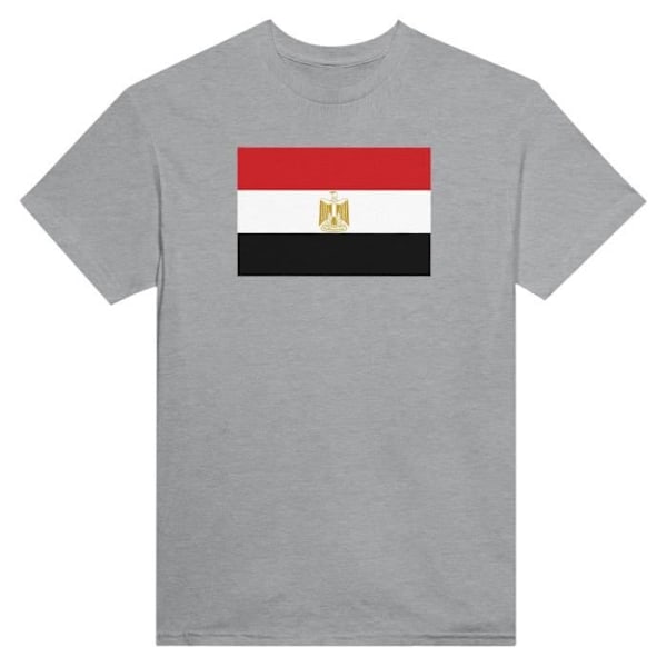 Egypten flagga T-shirt i grå färg Grå M