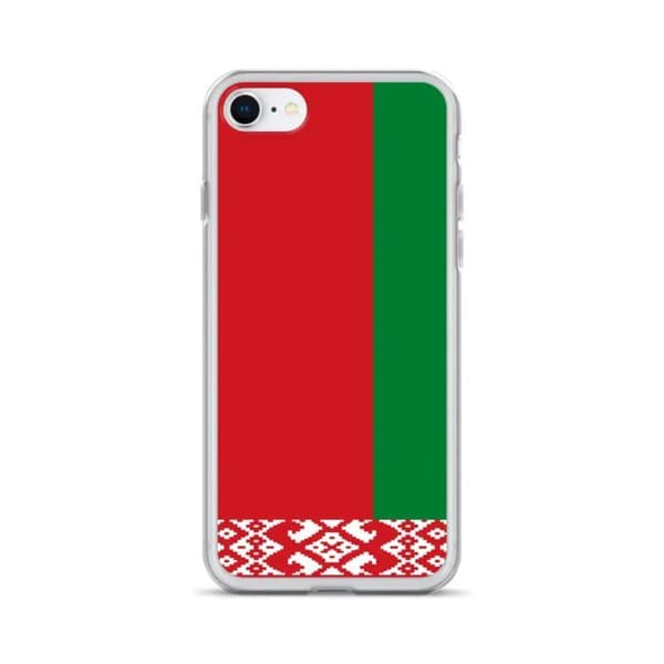 iPhone Cover - PIXELFORMA - iPhone 6 - Belarussisk Flag - Blødt Silikone - Let Design vit röd
