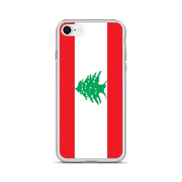 iPhone Cover - Liban Flag - iPhone 6 - Blødt silikone - Stødbeskyttelse - Tyndt design Röd