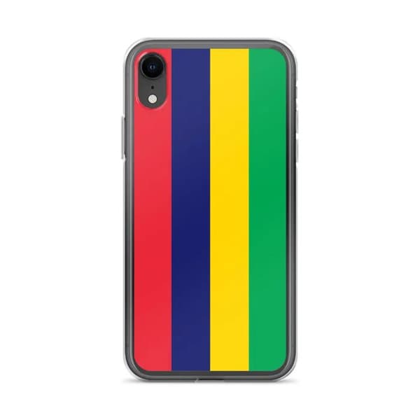 Coque til iPhone - PIXELFORMA - iPhone XR - Mauritius Flag - Slankt design - Fuld beskyttelse Mauritius flagga