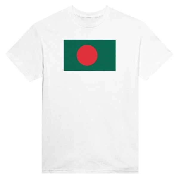 Bangladesh Flag T-shirt i hvid farve Vit M