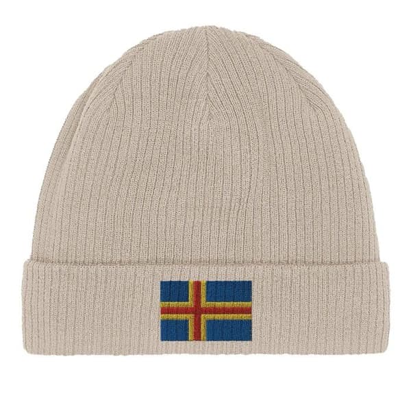 Bonnet Drapeau Åland i Beige Beige