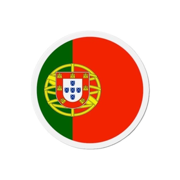 Rund magnet Flagga Portugal 50 stycken i 6 cm