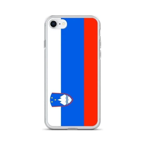 Coque til iPhone - PIXELFORMA - iPhone 7 - Sloveniens flag - Slankt design - Let adgang Vit, Blå, Röd