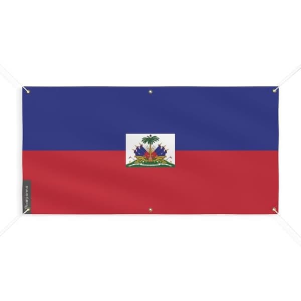 Haitin lippu 6 silmukkaa 160x320cm polyesteriä