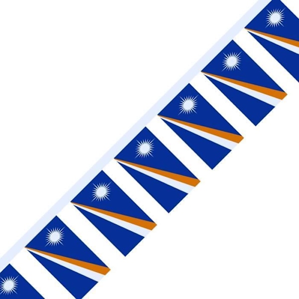 Marshall Islands Flag Garland 20 kappaletta 14x21cm