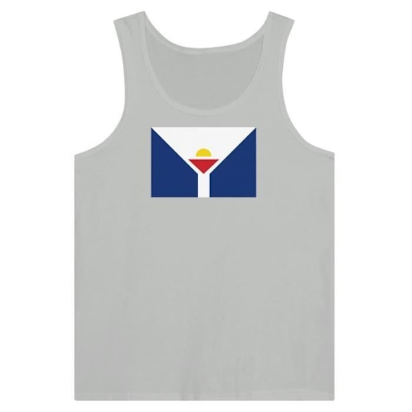 Saint Martin Flag Tank Top i Grå Grå XXL