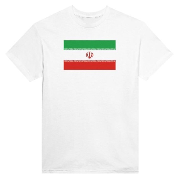 Iran Flag T-shirt i hvid farve Vit M