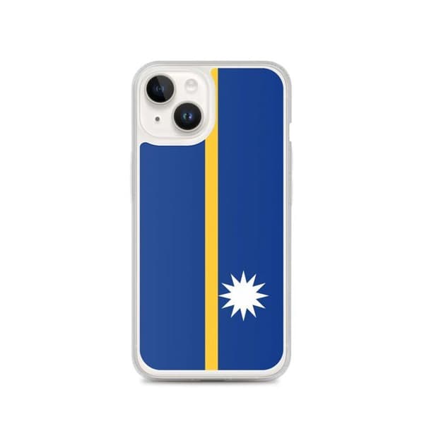 Mobilskal Flagga Nauru - iPhone 14 Flerfärgad