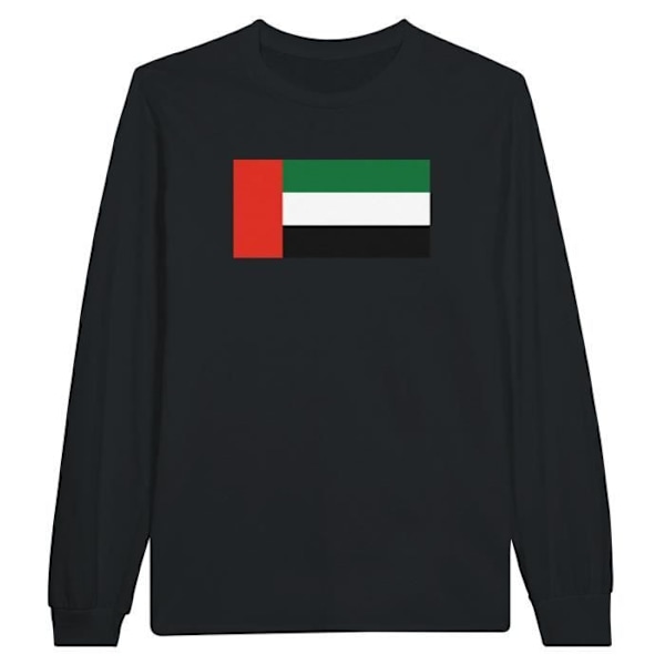 UAE Flag pitkähihainen musta T-paita Svart jag