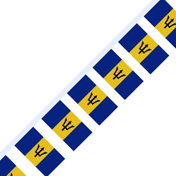 Barbados Flag Garland 100 kappaletta 14x21cm