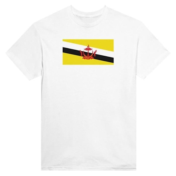 Brunei Flag T-shirt i hvid farve Vit XXL