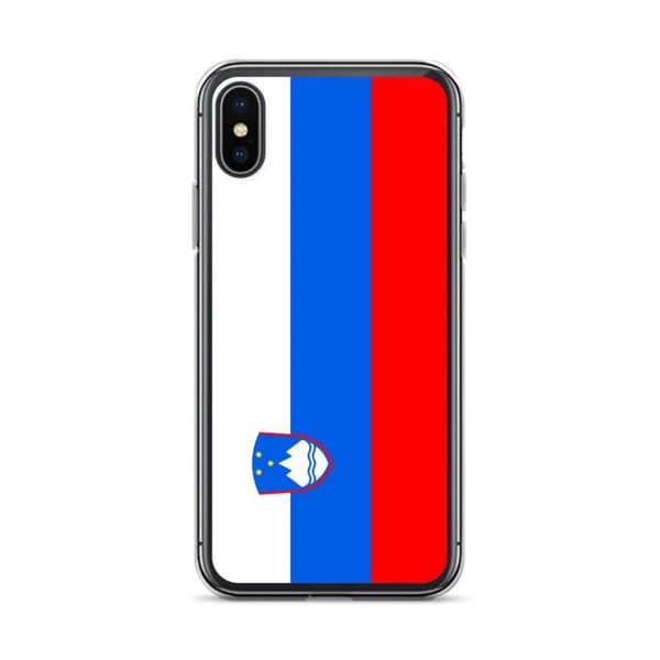 Coque iPhone - PIXELFORMA - iPhone X - Flag af Slovenien - Fuld beskyttelse - Blødt silikone Slovenien flagga