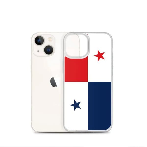 Coque iPhone - Panama Flag - iPhone 13 Pro - Fleksibel - Multifarvet - Vertikal Flerfärgad