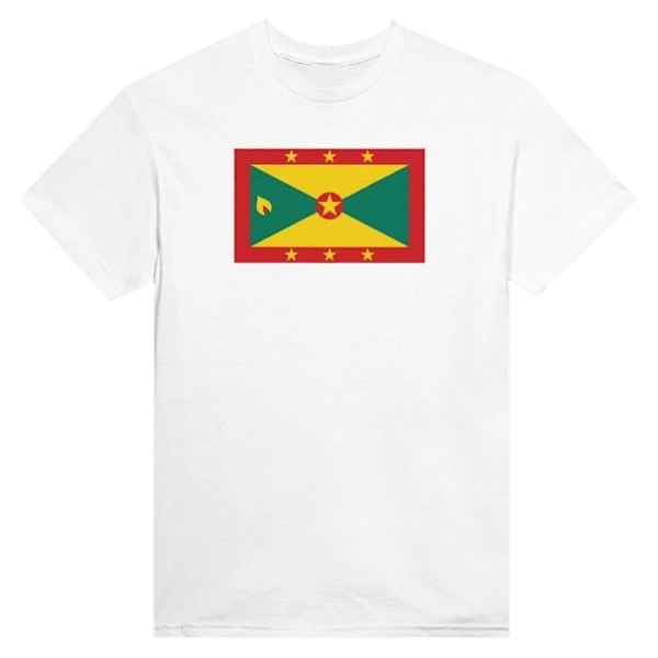 Grenada Flag T-shirt i hvid farve Vit S