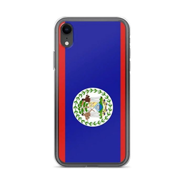 Coque - PIXELFORMA - iPhone XR - Belize Flag - Blød silicone - Fuld beskyttelse Belizes flagga