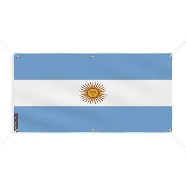 Banner Flag of Argentina 6 Øjer 140x280cm i polyester