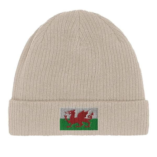 Beige Wales Flag Cap Beige