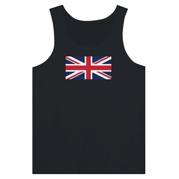 UK Flag Tank Top i Sort Svart jag