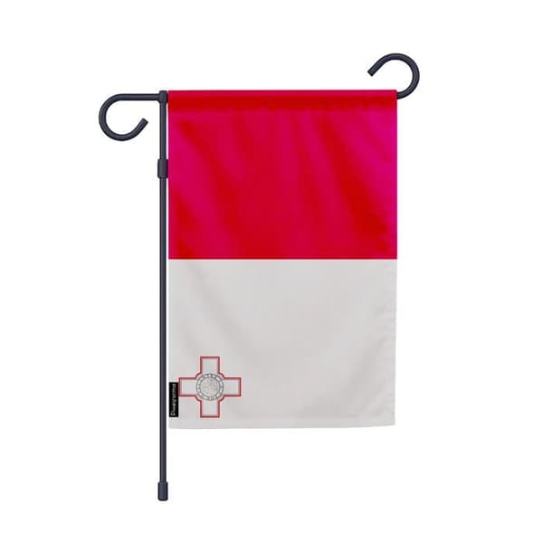 Flag - Malta - 32 x 47.5 cm - Polyester - Double-sided print - Multicolored Flerfärgad