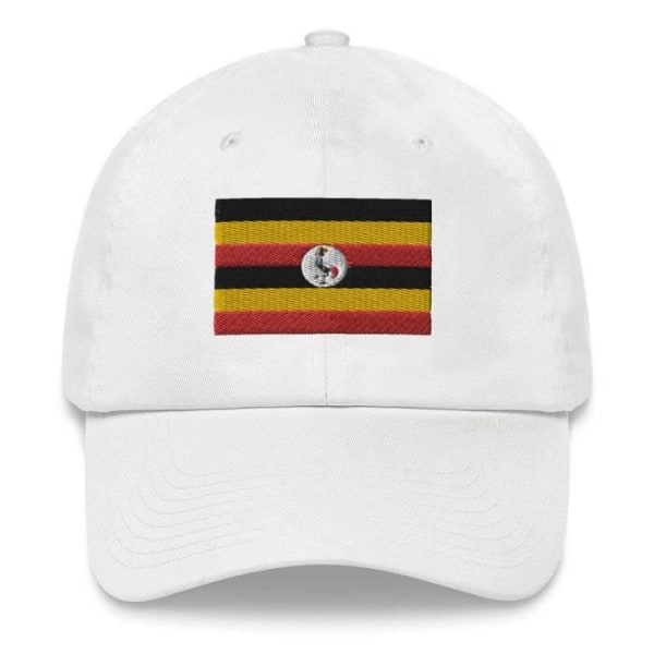 Uganda flagga Keps Vit