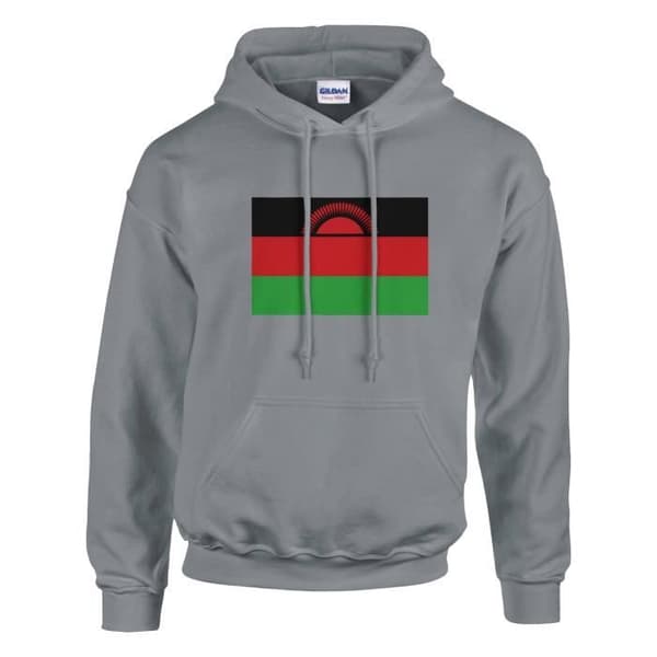 Malawi Flag -huppari harmaalla - M