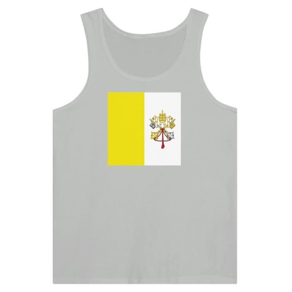 Vatikanets Flag Tank Top i Grå Grå XXL