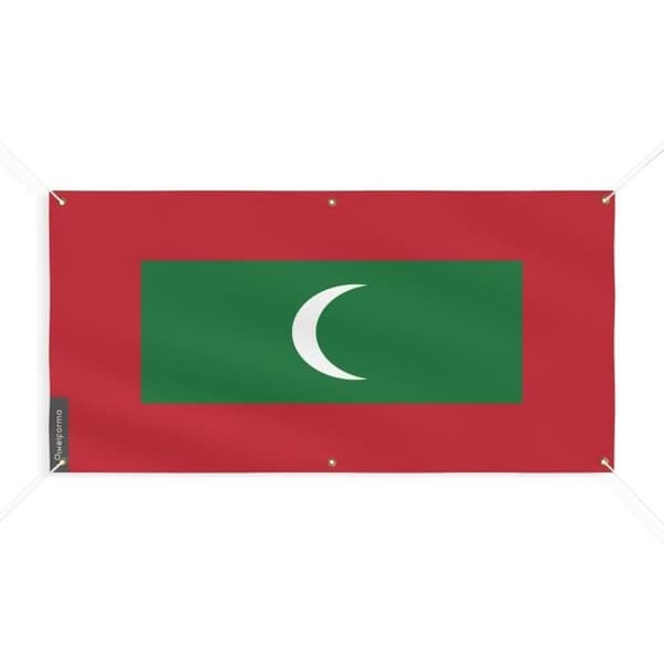 Maldiverna flaggbanner 6 öljetter 140x280cm i polyester