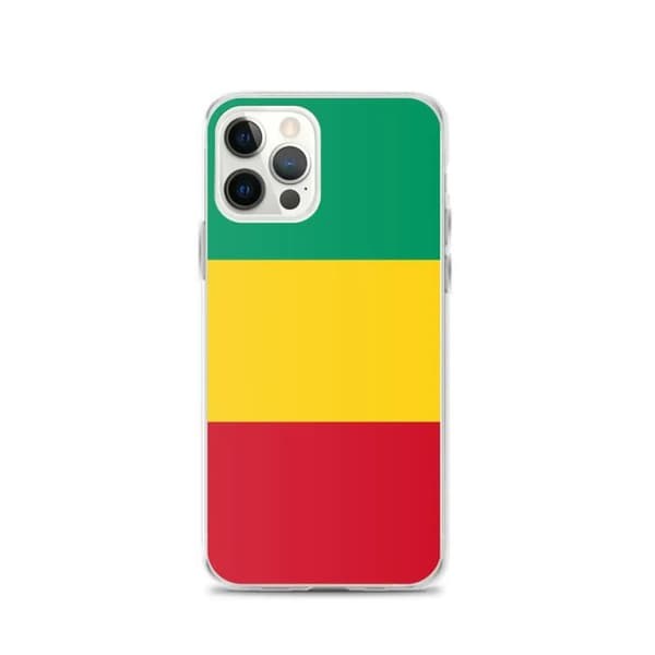 Coque Telefon Flag Guinea - iPhone 12 Pro Flerfärgad