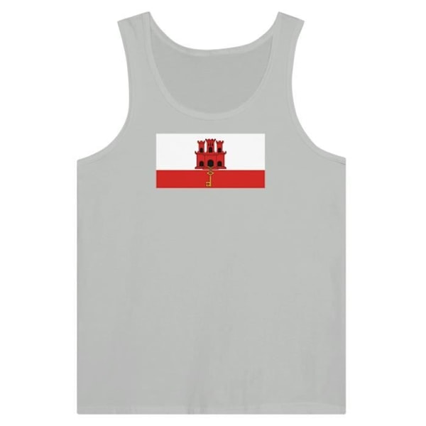 Gibraltar Flag Tank Top i Grå Grå M