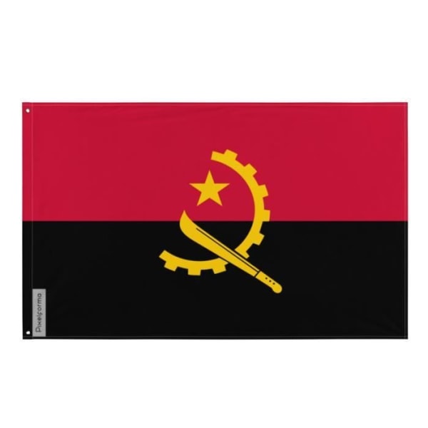 Angola flag 90x150cm i polyester