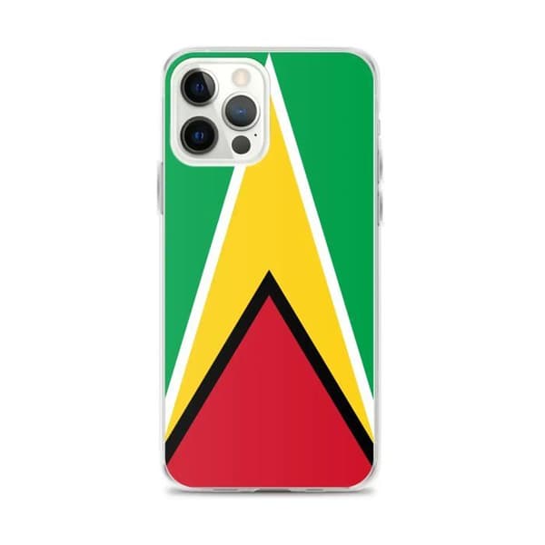 Mobilskal Flagga Guyana - iPhone 12 Pro Max Flerfärgad