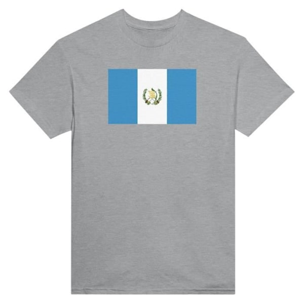 Guatemala Flag T-shirt i grå farve Grå S