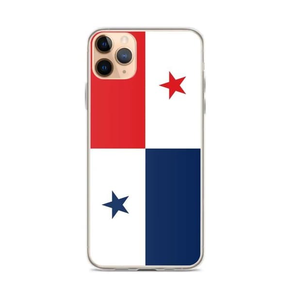 Coque iPhone - Panamask flag - iPhone 11 Pro Max - Fleksibel - Multifarvet - Unikt design Flerfärgad