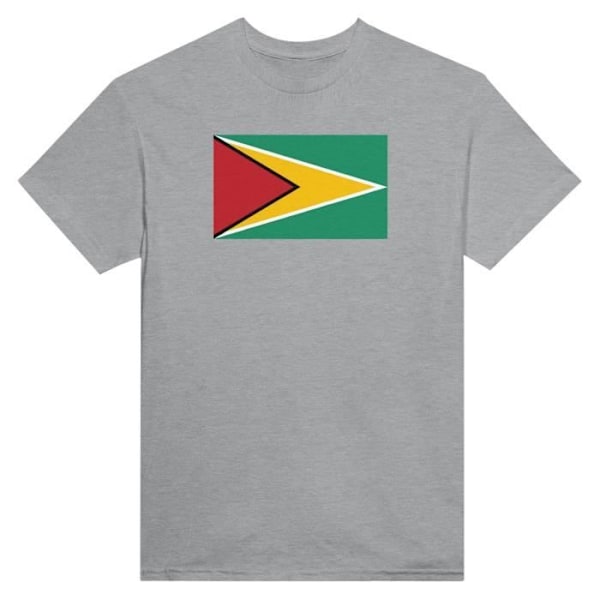 Guyana Flag T-shirt i grå farve Grå jag