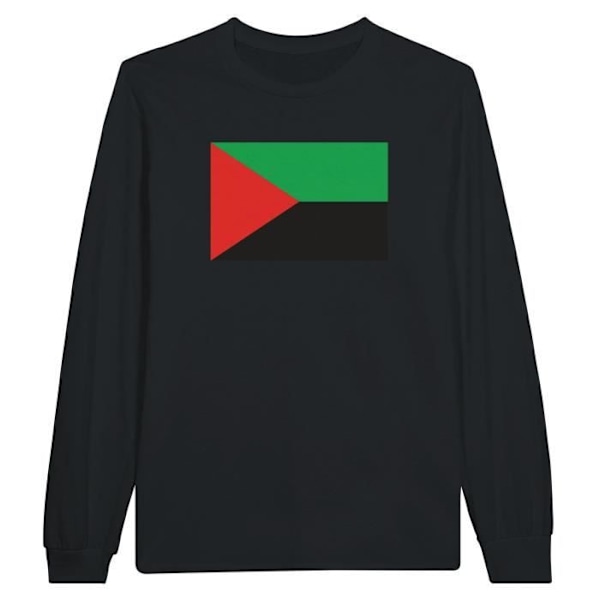 Martinique Flag langærmet T-shirt i sort Svart XXL