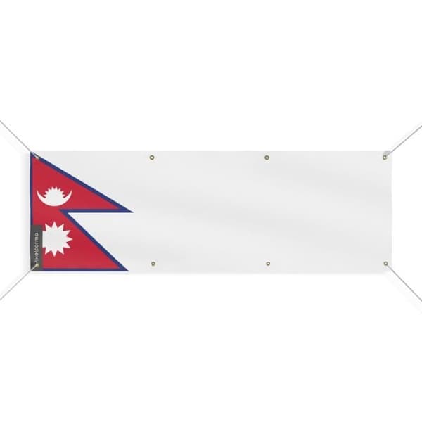 Nepalin lippubanneri 8 silmukkaa 60x180 cm
