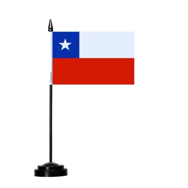 Chile Bordflag 14x21cm i polyester