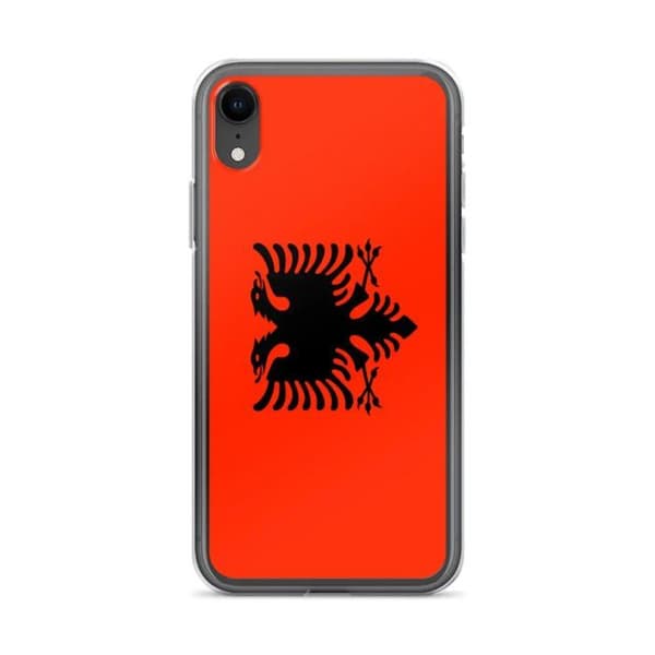 Coque - PIXELFORMA - iPhone XR - Albaniens flag - Fuld beskyttelse - Fleksibel Röd
