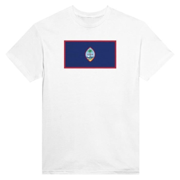 Guam Flag T-shirt i hvid farve Vit XL