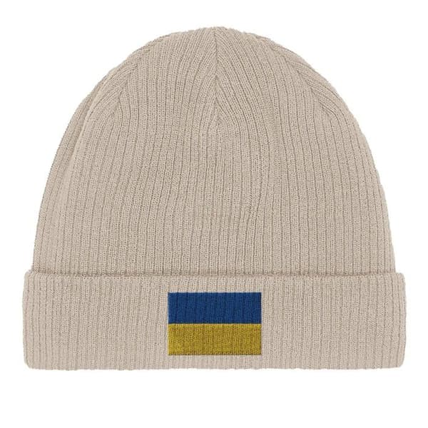 Huppu Lippu Ukraina Beigeissä Beige