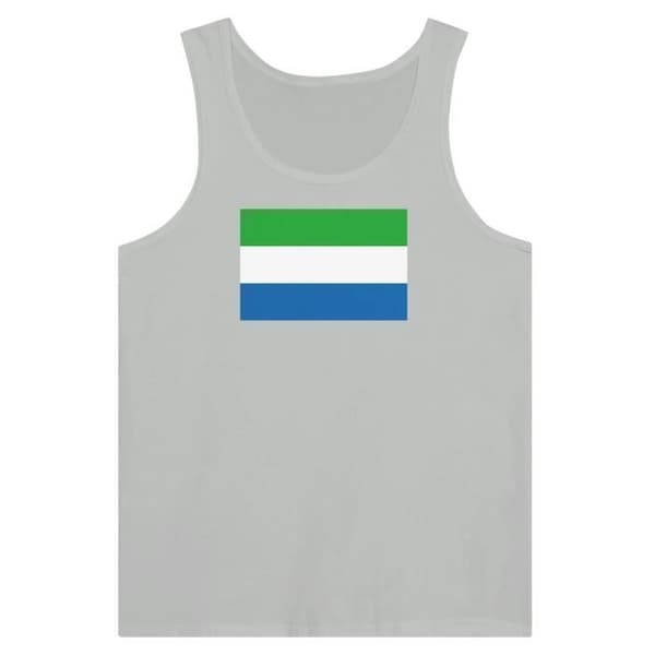 Sierra Leone Flag Tank Top i Grå Grå jag