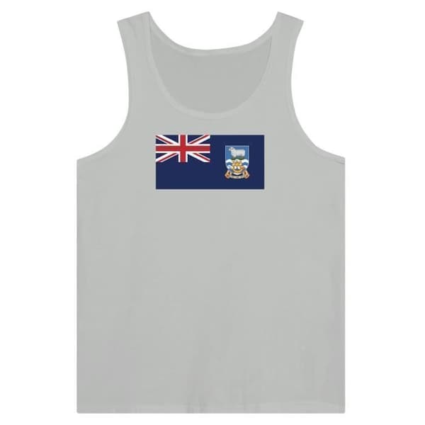 Falkland Islands Flag Tank Top harmaa Grå XL