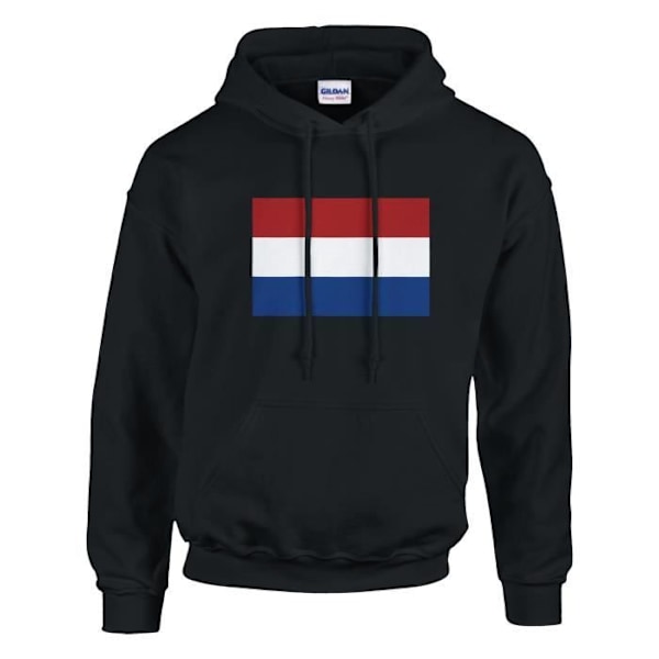 Holland Flag hættetrøje i sort Svart XXXXL