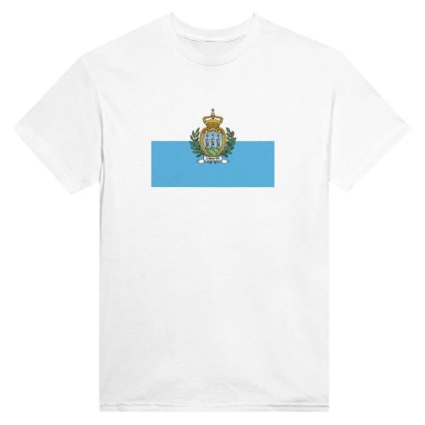 San Marino Flag T-shirt i hvid farve Vit XL