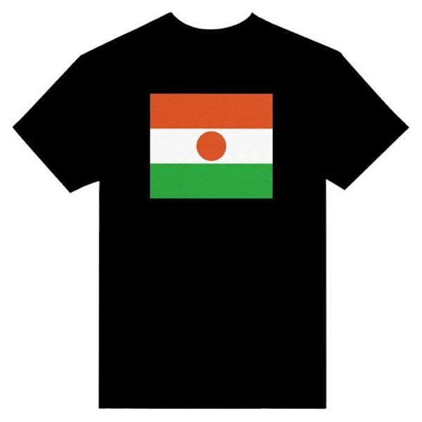 Niger Flag T-shirt i sort farve Svart XXXXXL